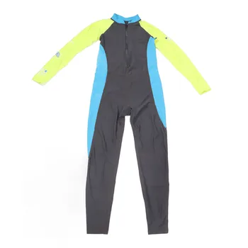 מלא חליפת הצלילה החברה Colorblock בסדר תפירה לילדים בגדי שרוול ארוך UPF50+ הגנה ייבוש מהיר לקיץ