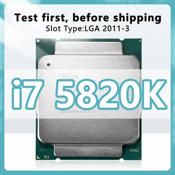 מעבד CORE i7 5820K CPU 3.30 GHz 15 מ ' 6-ליבות מעבד, שקע LGA2011-3 על לוח האם x99 משלוח חינם 5820K