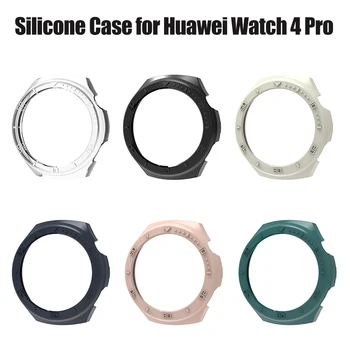 מקרה סיליקון עבור Huawei השעון 4 Pro שעון חכם פגוש מסגרת מגן מסך עבור Huawei לצפות 4pro לכסות מקרה