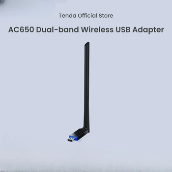 מתאם WIFI USB 10 מתחת AC650 Dual-band Wireless USB מתאם כרטיס 2.4 Ghz 5Ghz 6dBi אנטנה מיני PC של Windows Mac טלפון IOS