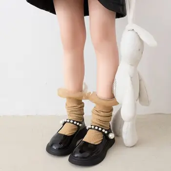 מתוק חמוד תחרה טלאים משקפיים נימה לנשימה בנות מתנה ערימת גרביים סגנון קוריאני גרביים לילדים, גרביים קטיפה
