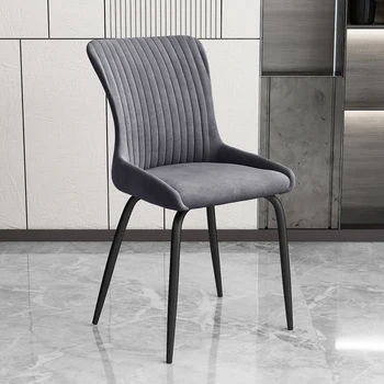 מתכת מסעדה הכיסא לאחור תמיכת המשרד שטיח סלון עיצוב מעצב הכיסא בחדר מינימליסטי Muebles דה סלון חתונה Decoraction