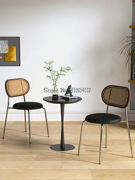 נורדי יצירתי במבוק ודקלים האוכל הכסא בבית הכסא מאסטר עיצוב קפה כסא ספר כסא מרפסת כיסא הטרקלין