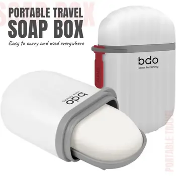 נייד סבון כלים תיבת נסיעות מחזיק סבון מארגן את חדר האמבטיה בבית נסיעות חיצונית לקמפינג טיולים אחסון בתוך תיבה סגורה