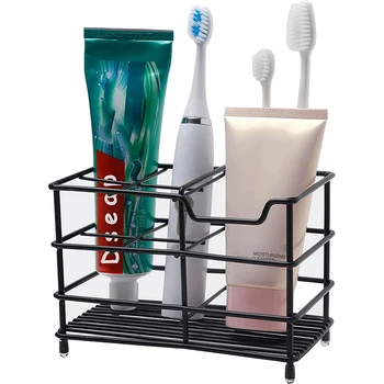 נירוסטה, מברשת שיניים, משחת שיניים מחזיק תיק גילוח מברשת איפור מברשת שיניים חשמלית בעל ארגונית אביזרי אמבטיה