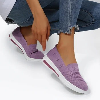 נעלי נשים 2023 חמה למכירה נעלי ספורט באיכות גבוהה בד נשים נעלי מעצבים נעלי ספורט להחליק על נשים, נעלי פלטפורמה פאטוס