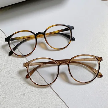 נשים עגולות סיים קוצר ראיה משקפיים תלמיד מחשב ראייה, משקפי מרשם Eyeglasses0 -1 -1.5 -2.0 -2.5 ~ -4.0