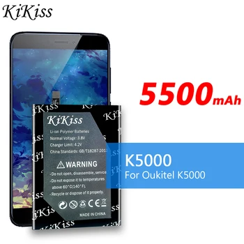 נשקי לי 5500mAh קיבולת גבוהה סוללה עבור Oukitel K5000 החלפת סוללות Oukitel K-5000 K 5000 טלפון נייד Bateria