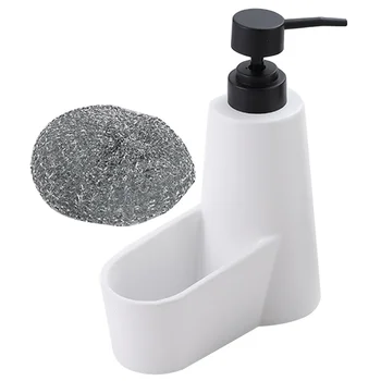 סבון לחץ על הבקבוק כיור מטבח מתקן צלחת ספוג מחזיק את היד למגבת