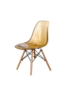 סגנון אירופאי האוכל כיסא פשוט קריסטל מודרני הכיסא אופנה שקוף הכיסא יצירתי מעצב הכיסא