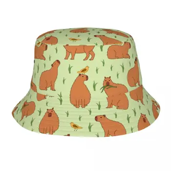 סגנון הקפיברה קריקטורה דלי כובע ילדה Packable חיצונית דייג ספורט כובעי קיץ מסעות הכובעים