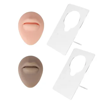 סיליקון שפתיים מודל לשפר את הקעקוע מיומנויות משטח סיליקון רך קל לנקות 3D מזוייף השפה מודל עבור פירסינג אימון