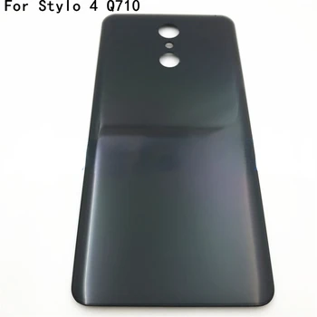 עבור LG Stylo 4 Q710 Q710CS Q710MS סוללה כיסוי חזור הדלת האחורית דיור תיק עם לוגו