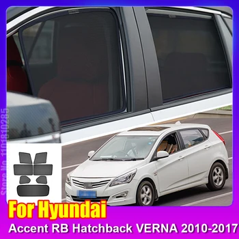 עבור יונדאי המבטא ר. ב. Hatchback ורנה 2010-2017 חלון המכונית שמשיה השמשה האחורית בצד וילון חלון שמש בצל המשקף LC200