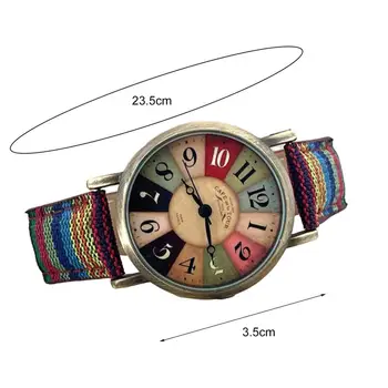 עדין נשים שעון צבעוני הגברים קוורץ שעון המצביע להציג נשים שעון יד תכשיטים ואביזרים דקורטיביים