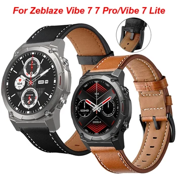 עור לצפות רצועה על Zeblaze תחושה 7 7 Pro צמיד קוראה על Zeblaze תחושה 7 Lite Smartwatch החלפת נשים גברים רצועת שעון