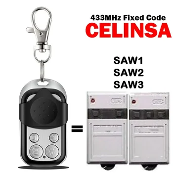 על CELINSA SAW1 SAW2 SAW3 דלת המוסך שליטה מרחוק 433.92 MHz קוד קבוע CELINSA שליטה מרחוק דלת המוסך פותחן משדר