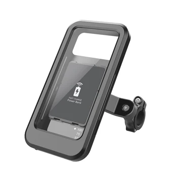 עמיד למים טלפון חכם לעמוד טעינת USB 15W מטען אלחוטי נייד טלפון תמיכה אוניברסלית מסך מגע עבור אופניים חשמליים