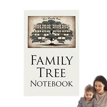 עץ המשפחה ספר עץ המשפחה תרשים ותרשימים ספר יוחסין ספר לשימוש לטווח ארוך לעקוב אחר לגניאלוגיה מזכרות כדי