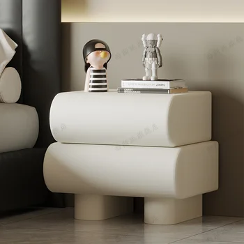 עץ, שידות לילה, שולחן צד בחדר השינה המודרני לילה מגירות לבן השידה אחסון עיצוב חדר Mesita דה נוצ ' ה רהיטים לחדר שינה
