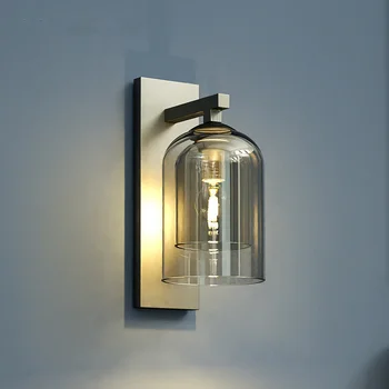 פנס led מודרנית פמוטי קיר אמבטיה יהירות קריסטל פמוט קיר תאורה ארוך פמוטי קיר במעונות עיצוב נרות