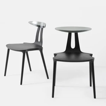 פשוט נורדי כסאות מטבח פטיו עיצוב מודרני, מרפסת מקוריות האוכל כיסא יחיד Sillones סלון ריהוט הבית LJ50DC