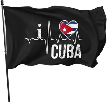 קובה ליברה דגל מקורה חיצונית קישוט הגן דגל מדינתנו Y וידה מקורה חיצונית קישוט פוליאסטר עם פליז בדש