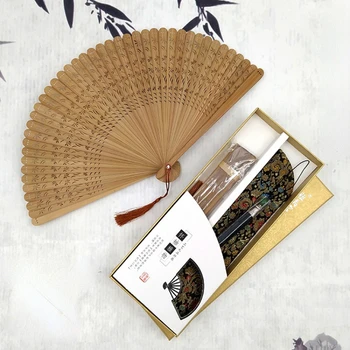קיפול מניפה את כל במבוק אוהד Abanicos פארא Boda סינית עתיקה בסגנון חרוט חלול Ventilatore נייד Ventilateur מתנה הקיץ