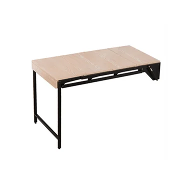 קיר רכוב שולחן מתקפל צף אחסון מדף טיפה עלה האוכל שולחן עץ קטן על השולחן במשרד מטבח ביתי