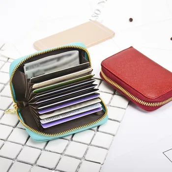 רוכסן איברים עיצוב נשים הארנק רב כרטיס Mini חמוד ארנק קטן פשוטה עור ארנק מטבעות באיכות גבוהה Carteras פארא חברות