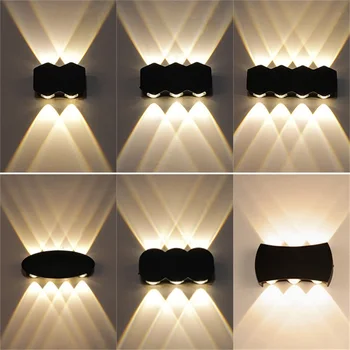 רונין חיצוני וול אור LED עמיד למים אלומיניום מנורות אור חדש פשוטה יצירתי דקורטיביים פטיו-מרפסת גן חדר השינה