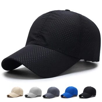 רשת לנשימה כובע שחור מוצק צבע כובע בייסבול Casquette כובעים מצויד מזדמן Gorras היפ הופ אבא כובעים עבור נשים גברים יוניסקס