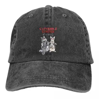 שטף של גברים כובע בייסבול Catnibble משאית Snapback כובעי קאובוי אבא כובע כבד נפש החתול מם גולף כובעים