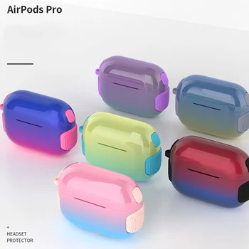שיפוע הסיליקון מקרה עבור אפל Airpods Pro 3 2 1 אוזניות Bluetooth אלחוטית טעינה תיבת לחפות AirPod 1 3 תאי אוויר