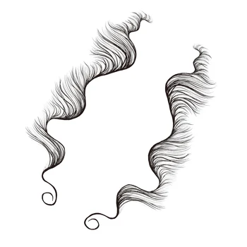 תינוק שיער קוצים מדבקות המסיבה הביתה איפור נייד נשלף סלון DIY עיצוב שיער מזויף תיקון עבור נשים סוג 1