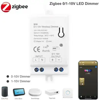 תמיכה Smartthings Zigbee 3.0 מיני דימר תאורה מתכווננת להחליף בקר עמעום Diy בית חכם אלחוטי שליטה מרחוק