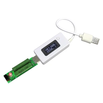 תצוגת LCD USB מתח הגלאי הנוכחי USB התנגדות עומס קיבולת סוללה הבוחן מחליף טלפון נייד כוח בנק